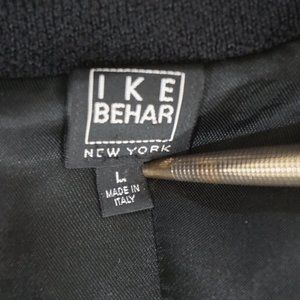 Ike Behar Black Wool Pea Coat Italy